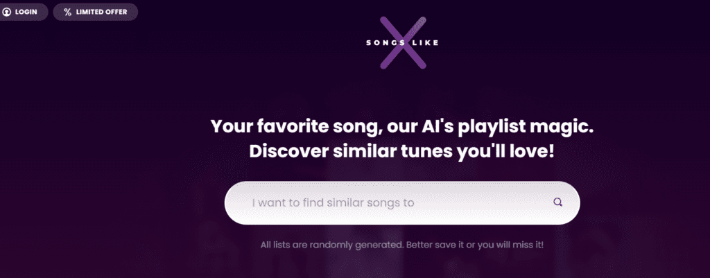 SongsLikeX AI