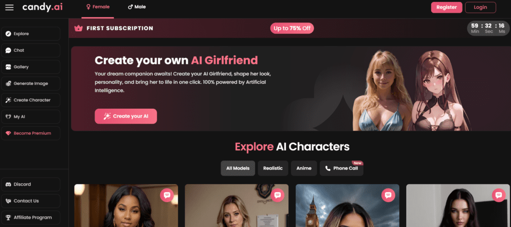 Candy AI: AI Girlfriend Create, Chat, and More