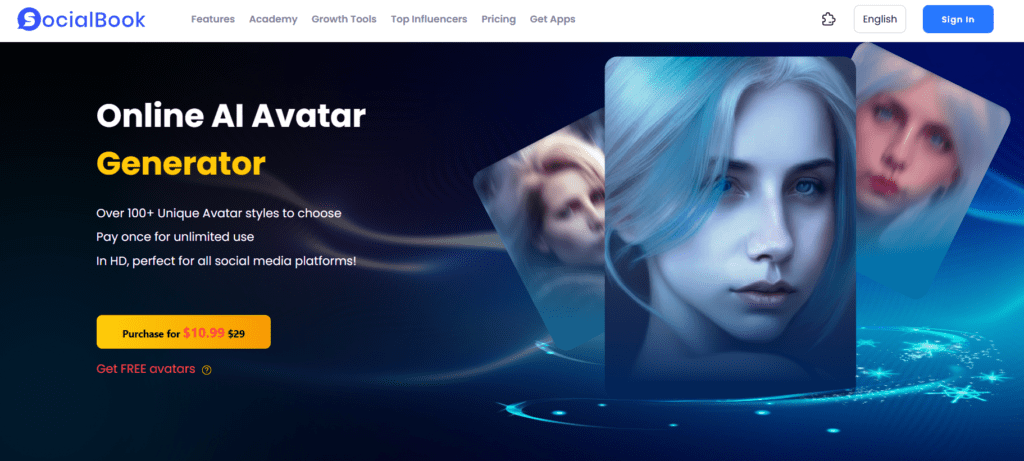SocialBook AI Avatar