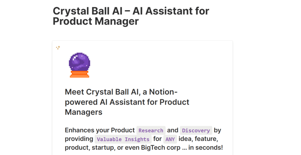 Crystal Ball AI