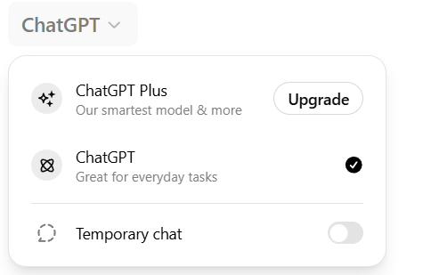 Switch Back to ChatGPT 3.5 from ChatGPT 4o model