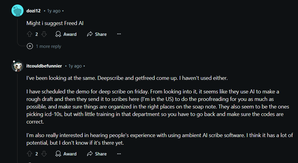 Freed AI Reddit Reviews