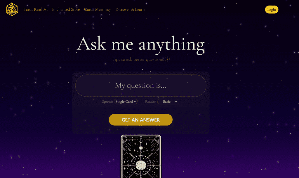 AI Tarot Reading tarot read AI