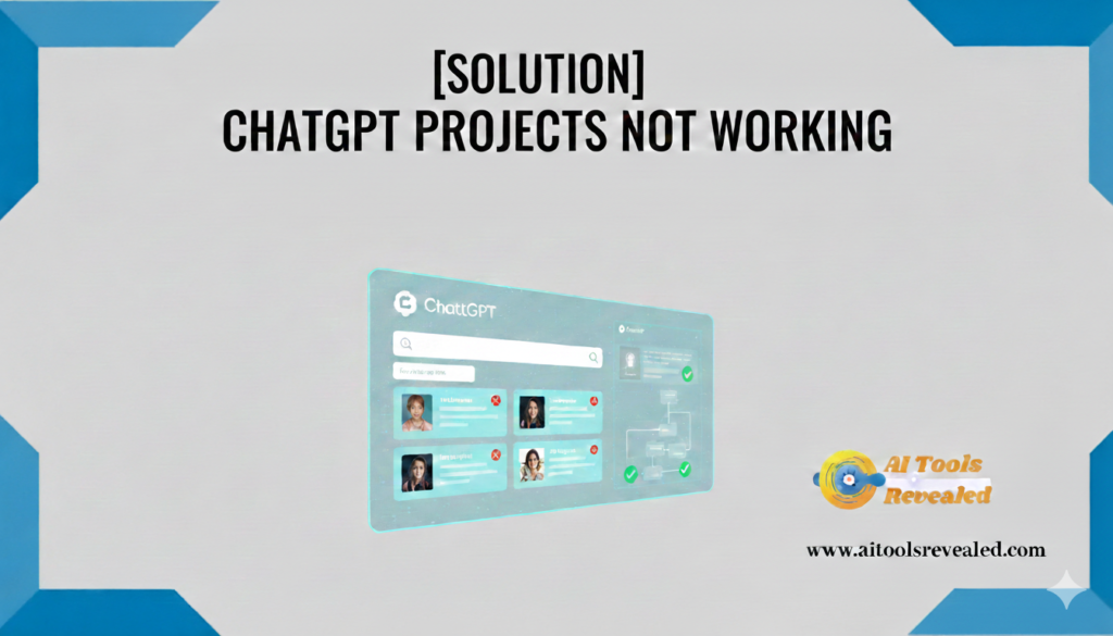 ChatGPT Projects Not Working? Complete Fix for Blank Screen, Missing Folder, or Memory Errors